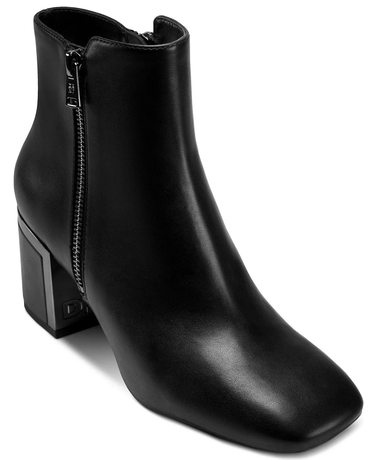 Black Smooth Leather