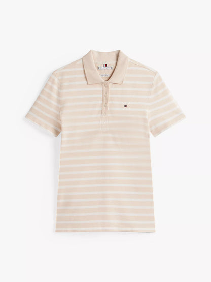 Beige Heather Multi Stripe