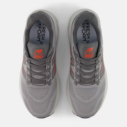 Slate Grey With Reflection And Urgent Red