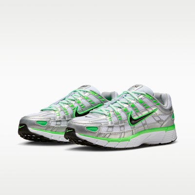 Metallic Silver/White/Green Strike/Black