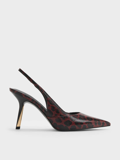 Animal Print Burgundy