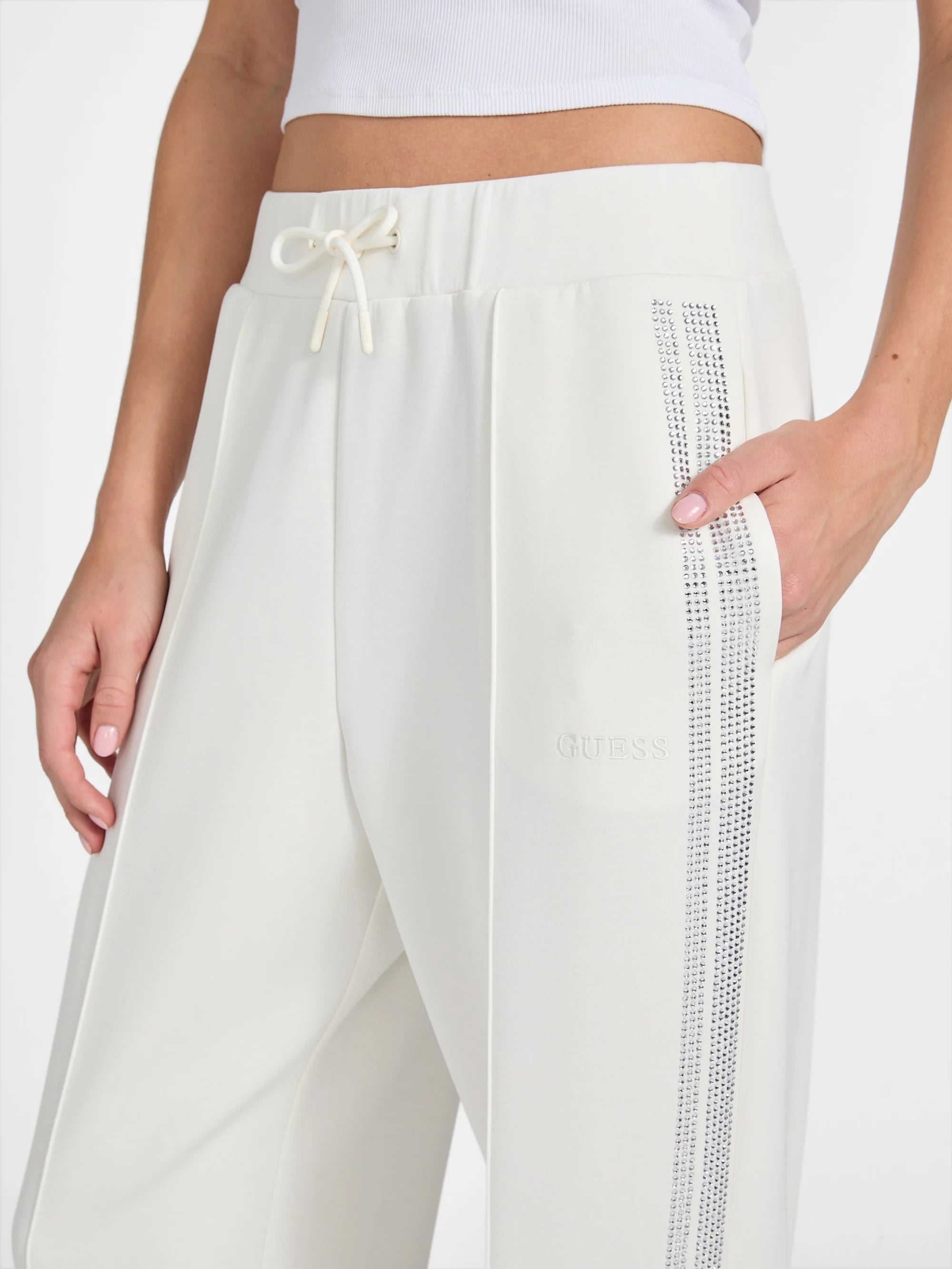 Salt White Rhinestone Sil