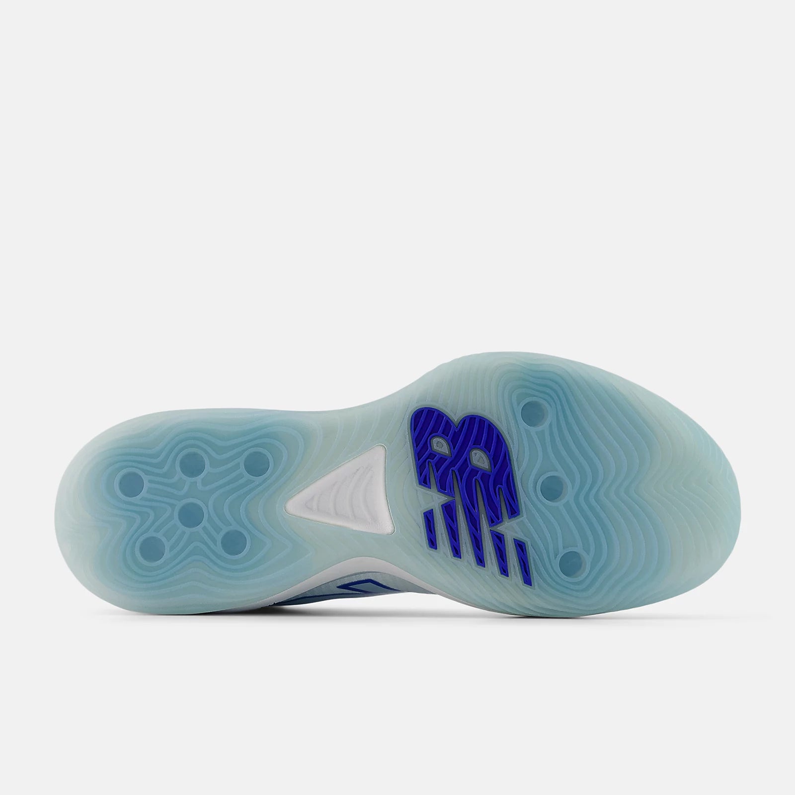 Nb 103 White With Blue Gemstone And Frosted Glass