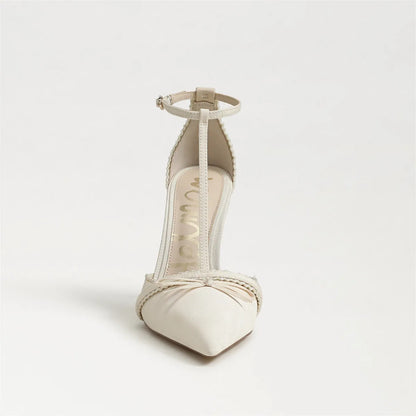 Modern Ivory Satin Fabric