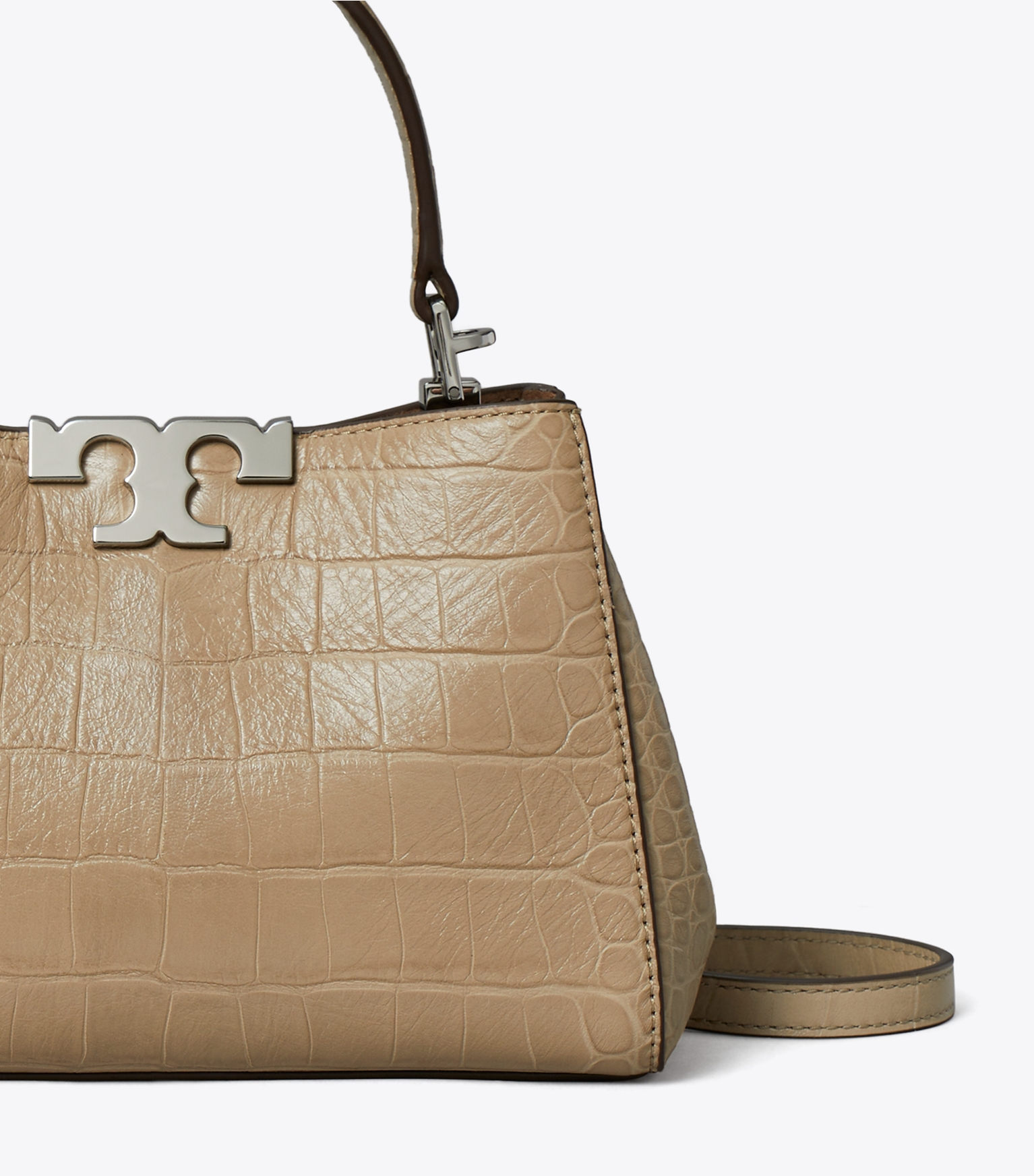 MINI ELEANOR SOFT CROC-EMBOSSED SATCHEL