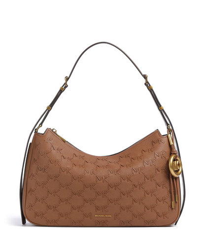 Nolita Medium Whipstitched Logo Leather Shoulder Bag