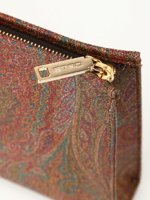 Paisley small zipped clutch