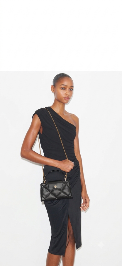 Kira Diamond Quilt Top-Handle Bag