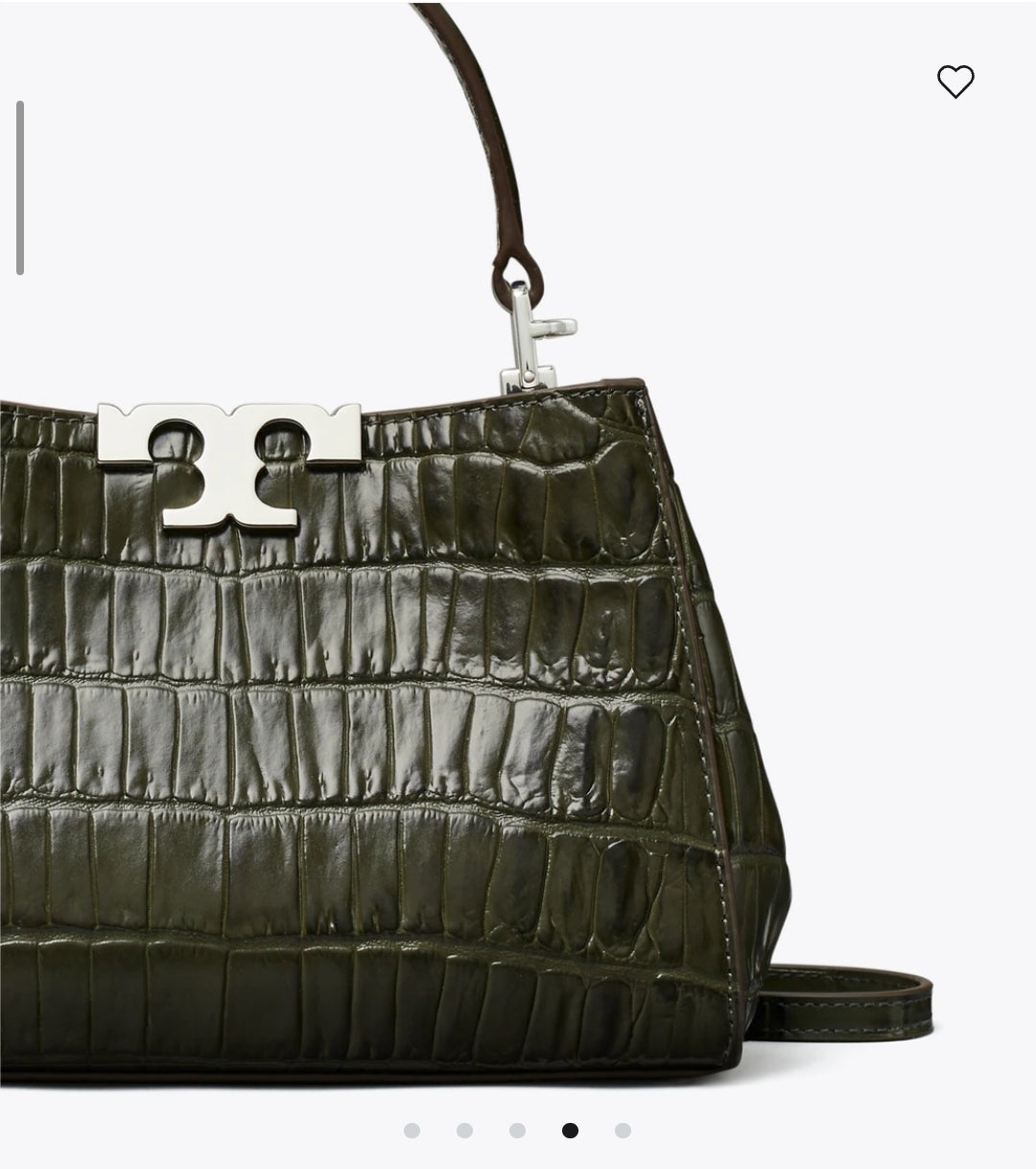 MINI ELEANOR CROC-EMBOSSED SATCHEL