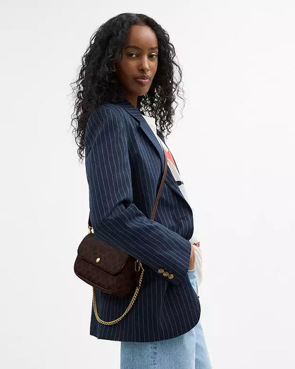 Brook Flap Chain Bag In Signature Canvas