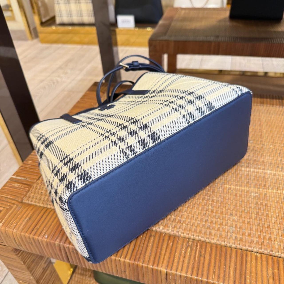 Tory Burch Blake Plaid Small Tote