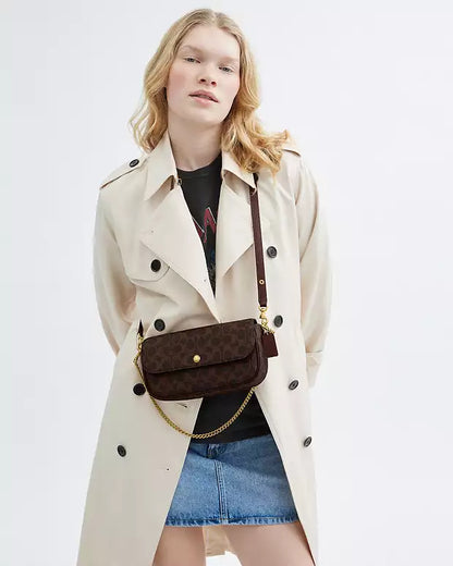 Brook Flap Chain Bag In Signature Canvas