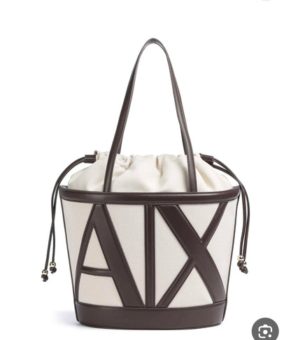 Armani Exchange Cut-Out AX Logo Tote Bag