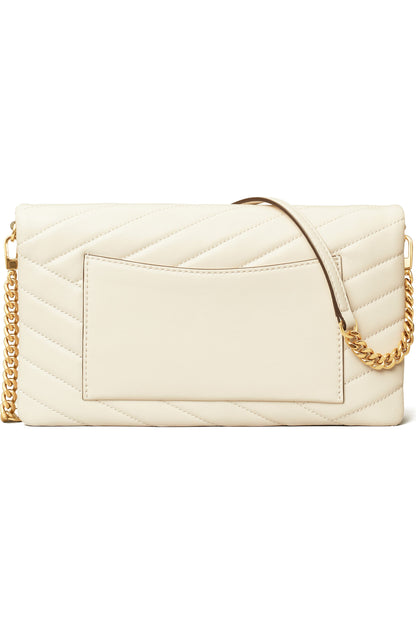 Tory Burch Kira Chevron Quilted Leather Clutch.