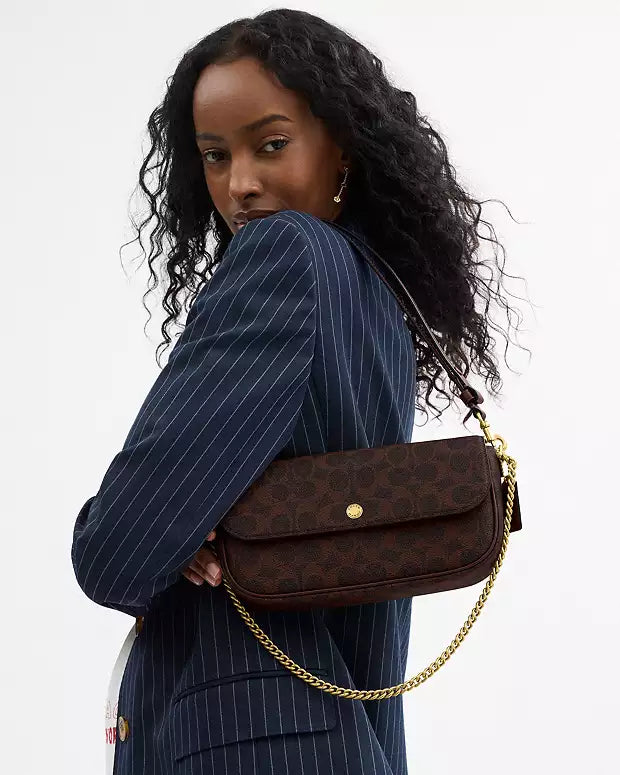 Brook Flap Chain Bag In Signature Canvas
