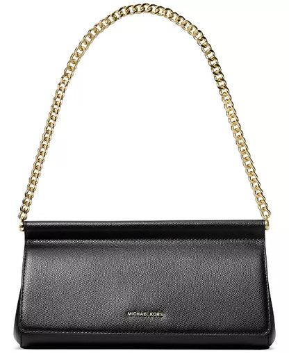 Carmine Small Leather East West Clutch