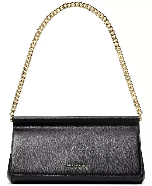 Carmine Small Leather East West Clutch