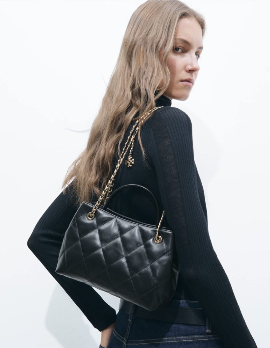 Tory Burch Willa Quilted Small Tote Bag  Willa Chain Small Tote